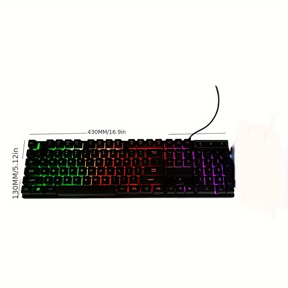 Wired Keyboard Game Luminous Mechanical Feel Computer Office Gaming Keyboard