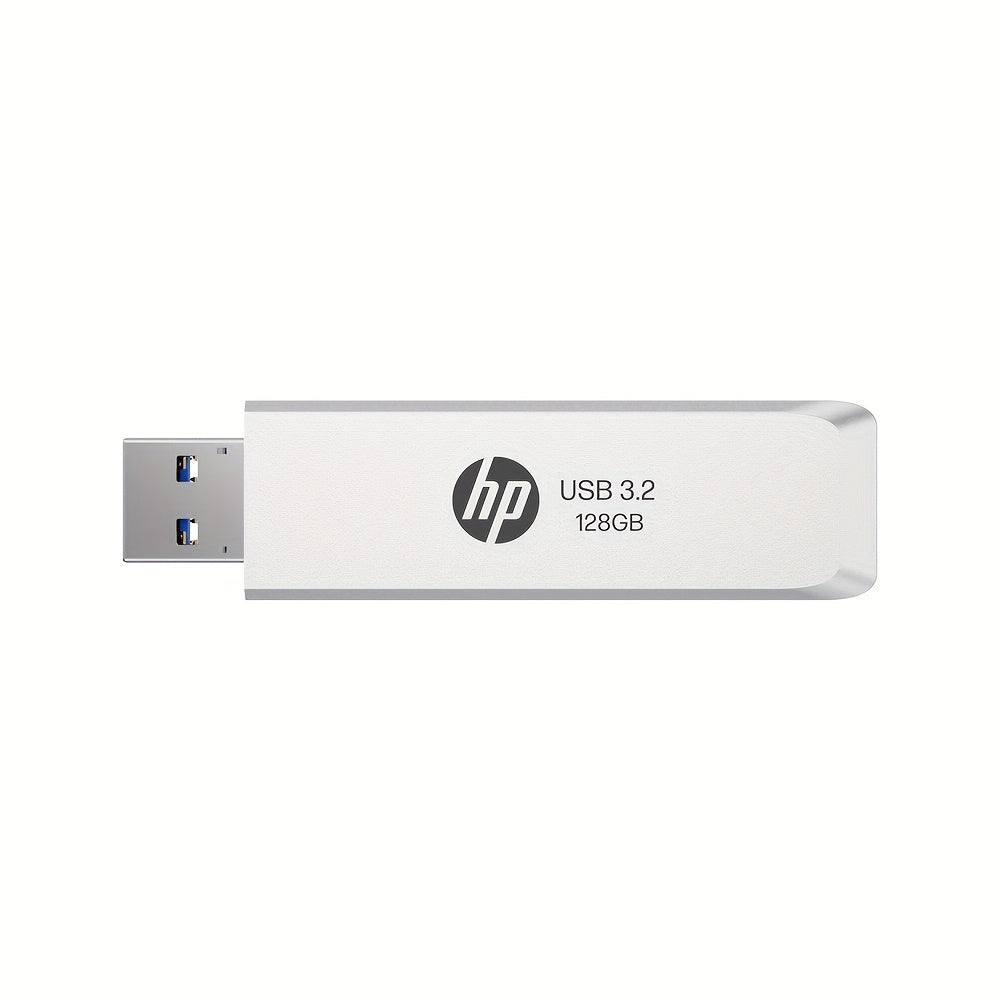 HP 32GB/64GB/128GB/256GB USB 3.2 Gen1 High-Speed Retractable Metal U Disk, Portable and Durable with Large Capacity for Data Transfer