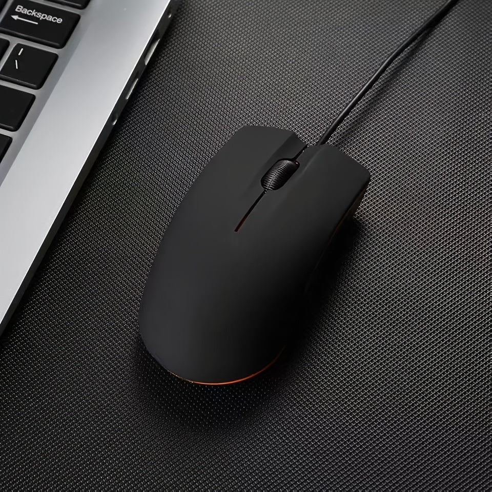Wired USB Mouse For Computers And Laptops, For Right Or Left Hand Use, Ergonomic Computer Mouse With Durable Clicks