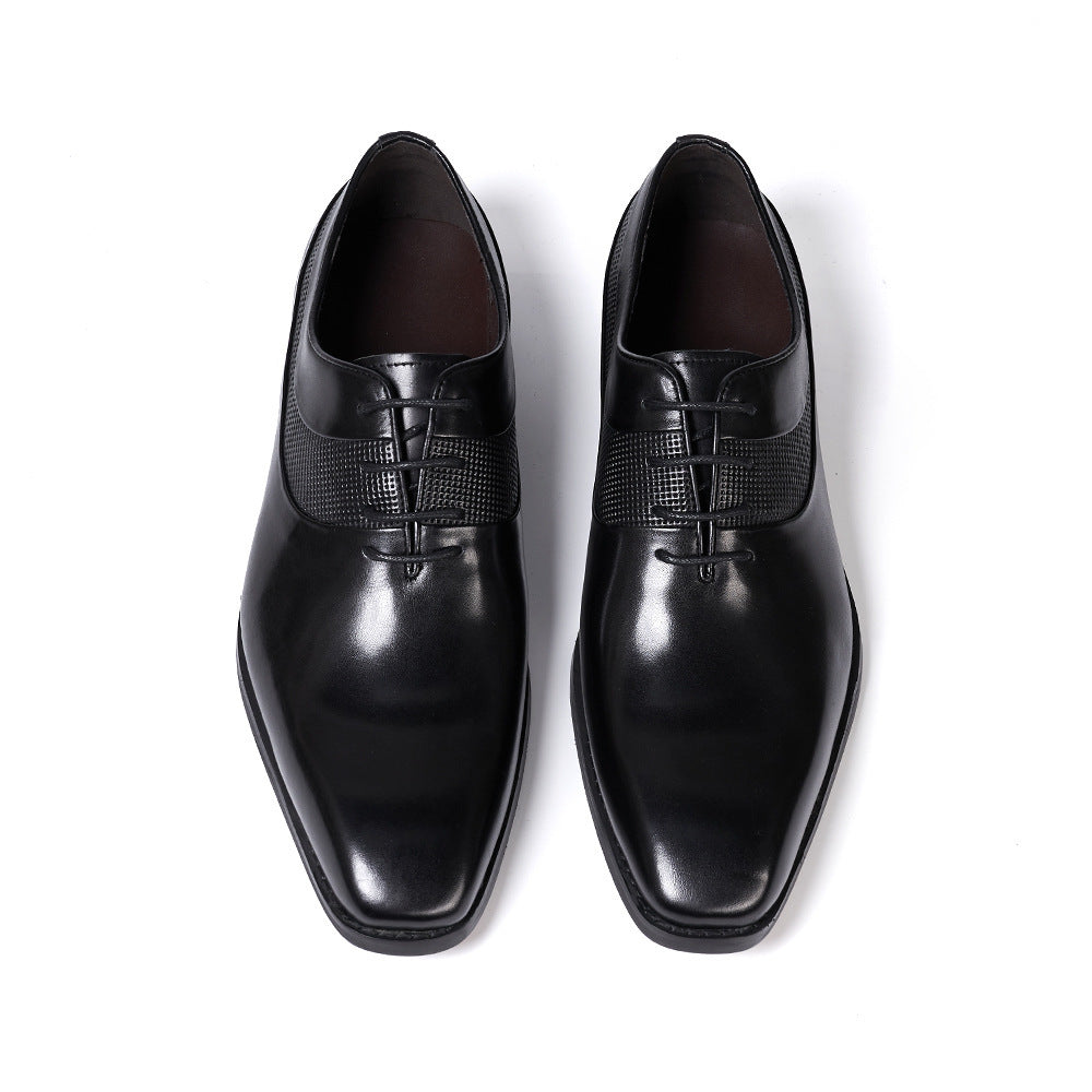 Men's Breathable Leather Shoes Black Soft Leather Soft Bottom Spring And Autumn Best Man Men's Business Formal Wear Casual Shoe