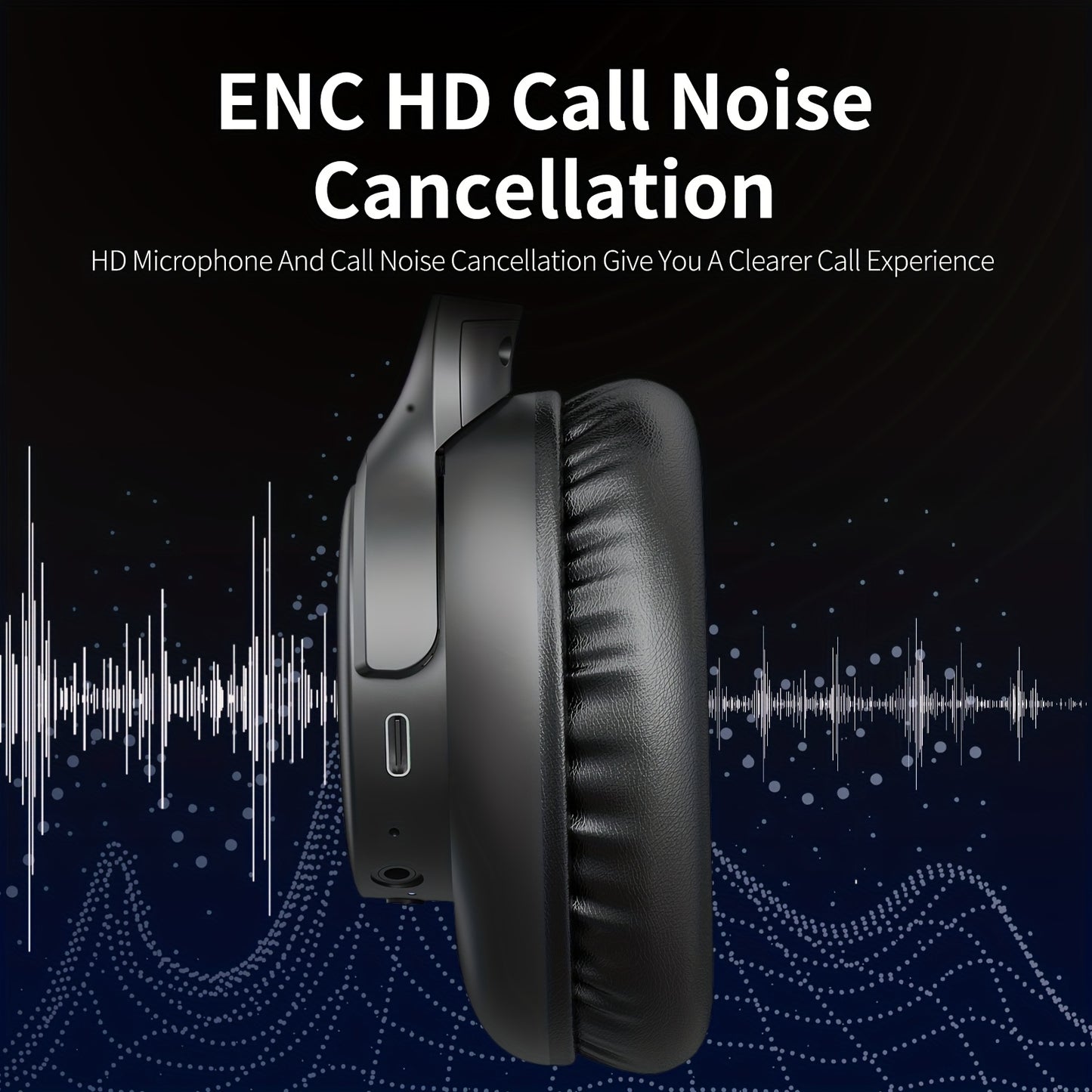 Over-Ear Headphones With Microphone, Lightweight Foldable & Portable Stereo Bass Headphones, Hands-Free Calling, Ideal For Gaming & PC & Mobile Phones Use, Gaming Headphones | Noise Isolating Headphones | Foldable Headphones