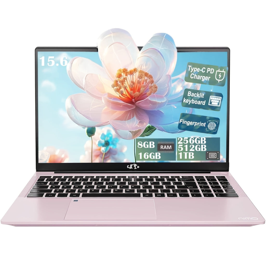15.6 Inch High-Performance Laptop, Intel Pentium Quad-Core N100 (Beat to I3-1115G4, Up to 3.4GHz), RAM 8GB/16GB, SSD 256GB/512GB/1TB Full HD Laptop for Student And Business, Ultra-Thin And Lightweight Notebook PC Computer for