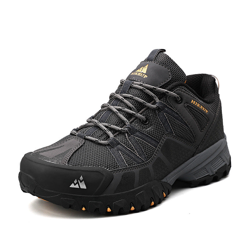 Leather Stitching Sports Breathable Casual Non-slip Wear-resistant Mountaineering Men's Shoes