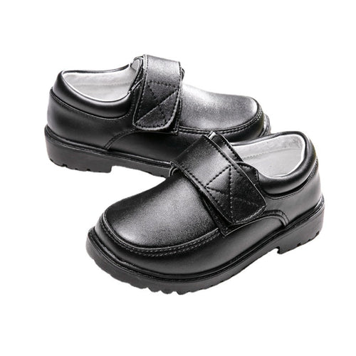 Boys' Formal Dress Shoes – British Style | Cowhide Leather | Waterproof & Non-Slip | Sizes 26–40