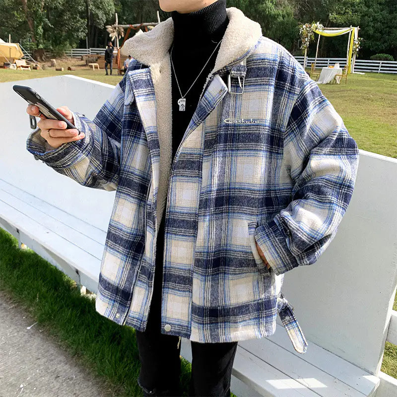 Winter Retro Warm Cotton Jacket for Men - Loose Fit