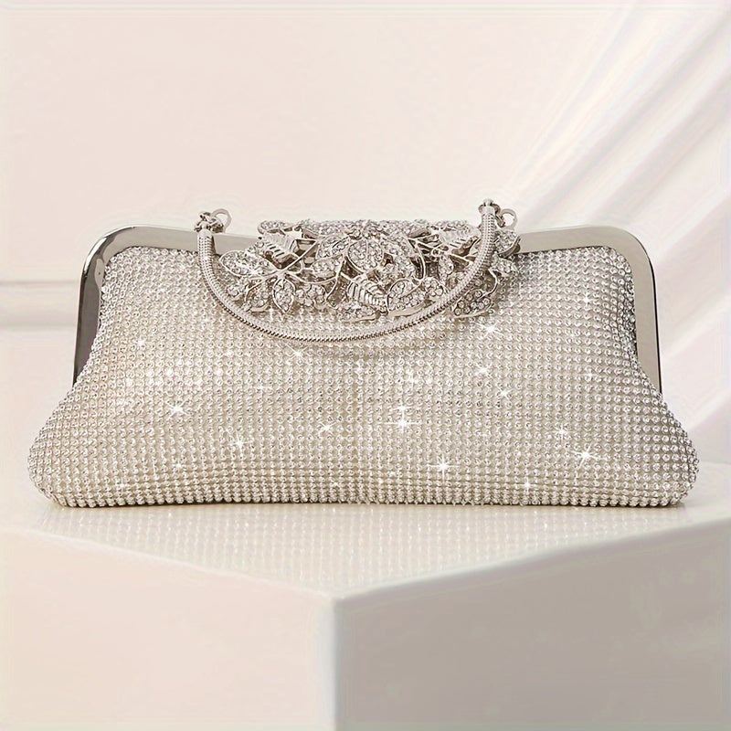 Elegant Glittering Rhinestone Clutch Bag - Sparkling Evening Handbag for Women, Perfect for Wedding, Party, Prom, Carnaval, Music Festival, and Formal Occasions - Classic, Stylish, and Durable Accessory