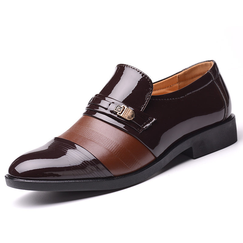 Men's Breathable Leather Shoes Black Soft Leather Soft Bottom Spring And Autumn Best Man Men's Business Formal Wear Casual Shoe