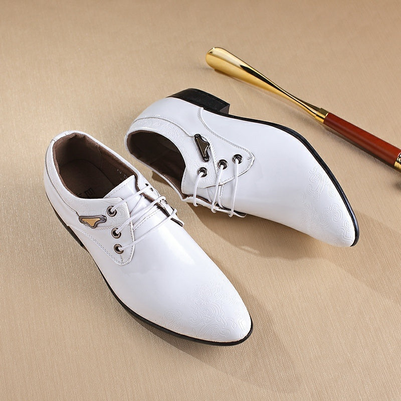 Men's Breathable Leather Shoes Black Soft Leather Soft Bottom Spring And Autumn Best Man Men's Business Formal Wear Casual Shoe
