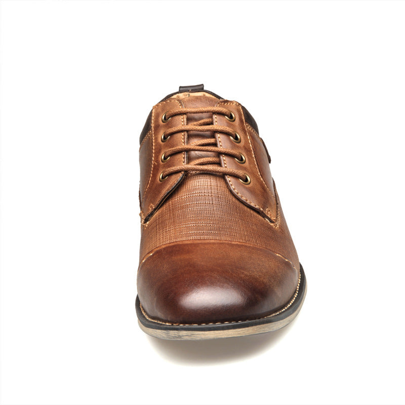 Men's Cowhide Leather Formal Shoes – Brown Dress Shoes | US Sizes 8–13