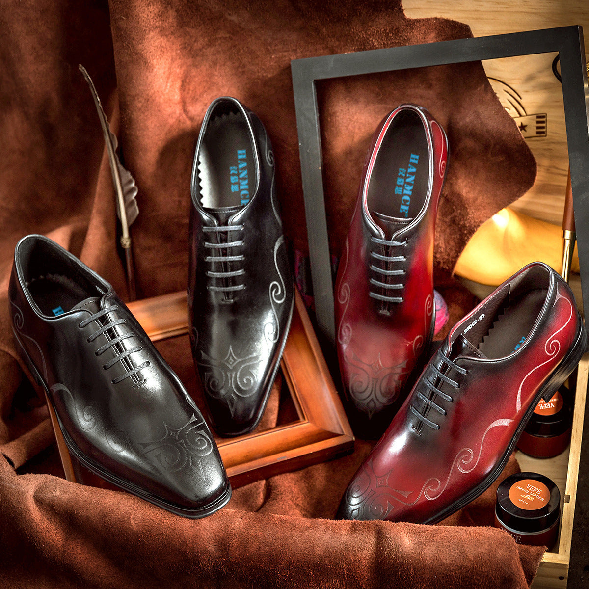 Men's Breathable Leather Shoes Black Soft Leather Soft Bottom Spring And Autumn Best Man Men's Business Formal Wear Casual Shoe