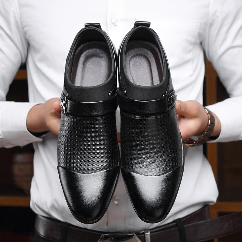 Men's PU Leather Formal Dress Shoes – Breathable Non-Slip Business Footwear