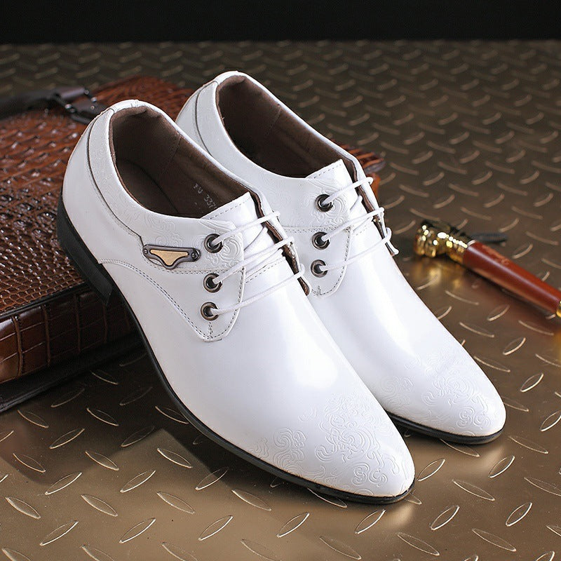 Men's Breathable Leather Shoes Black Soft Leather Soft Bottom Spring And Autumn Best Man Men's Business Formal Wear Casual Shoe