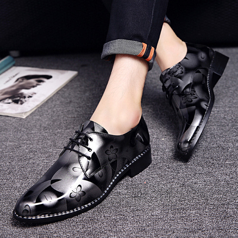 Men's Breathable Leather Shoes Black Soft Leather Soft Bottom Spring And Autumn Best Man Men's Business Formal Wear Casual Shoe