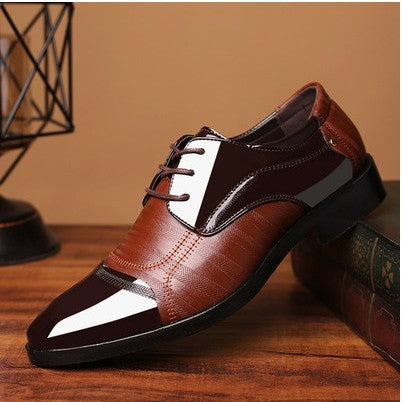 Men's Breathable Leather Shoes Black Soft Leather Soft Bottom Spring And Autumn Best Man Men's Business Formal Wear Casual Shoe