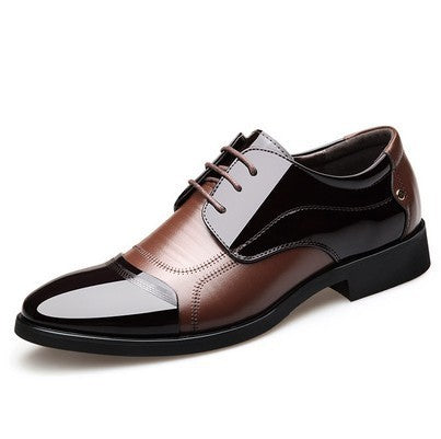 Men's Breathable Leather Shoes Black Soft Leather Soft Bottom Spring And Autumn Best Man Men's Business Formal Wear Casual Shoe