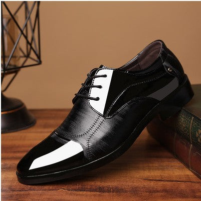 Men's Breathable Leather Shoes Black Soft Leather Soft Bottom Spring And Autumn Best Man Men's Business Formal Wear Casual Shoe