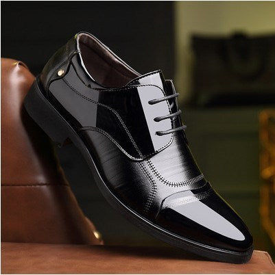Men's Breathable Leather Shoes Black Soft Leather Soft Bottom Spring And Autumn Best Man Men's Business Formal Wear Casual Shoe