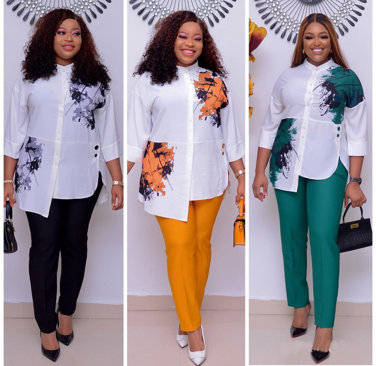 New African Women Shirt and Pant