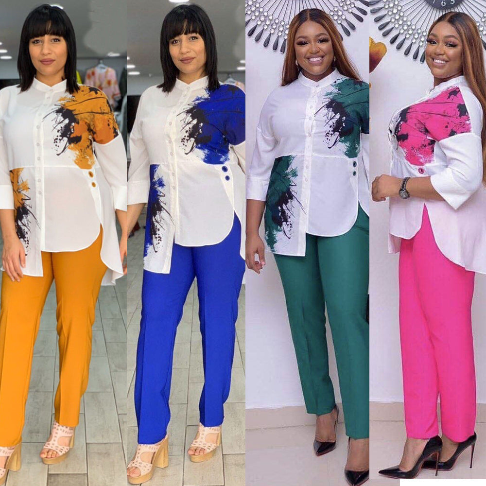 New African Women Shirt and Pant