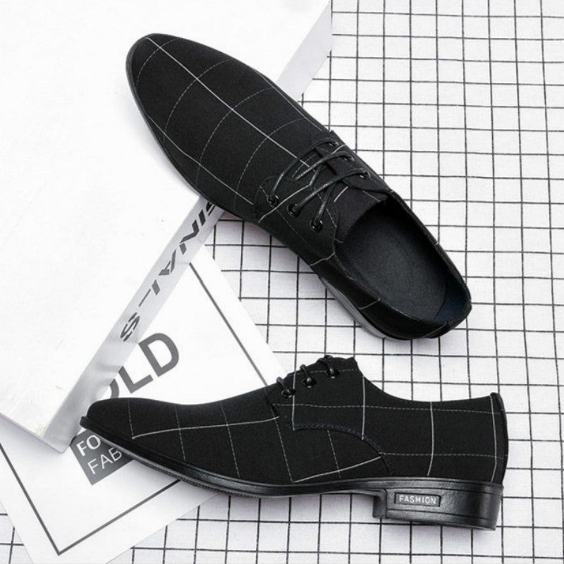 Men's Lightweight Canvas Low-Top Sneakers – Wear-Resistant Casual Shoes
