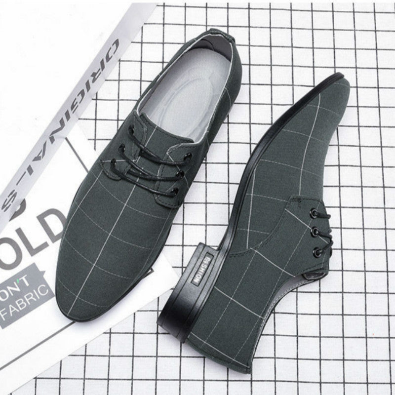 Men's Lightweight Canvas Low-Top Sneakers – Wear-Resistant Casual Shoes