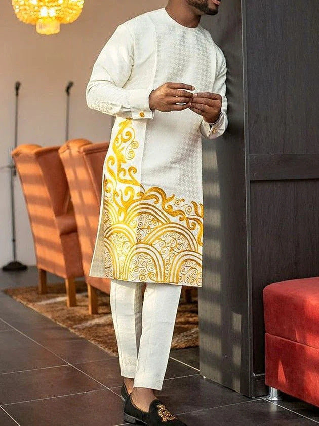 Men Set Suit  Shirt And Pants