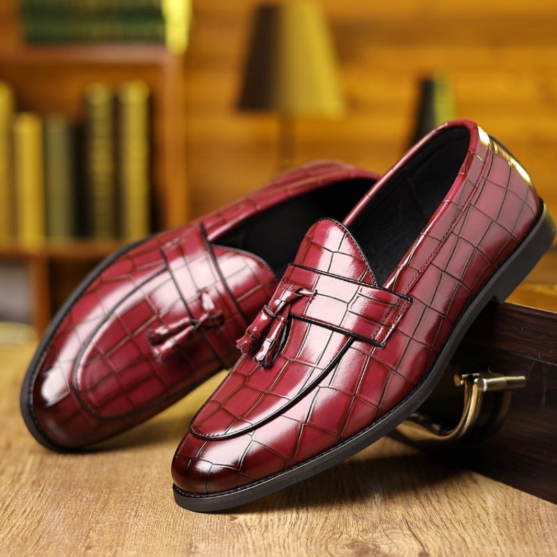 Men's Breathable Leather Shoes Black Soft Leather Soft Bottom Spring And Autumn Best Man Men's Business Formal Wear Casual Shoe