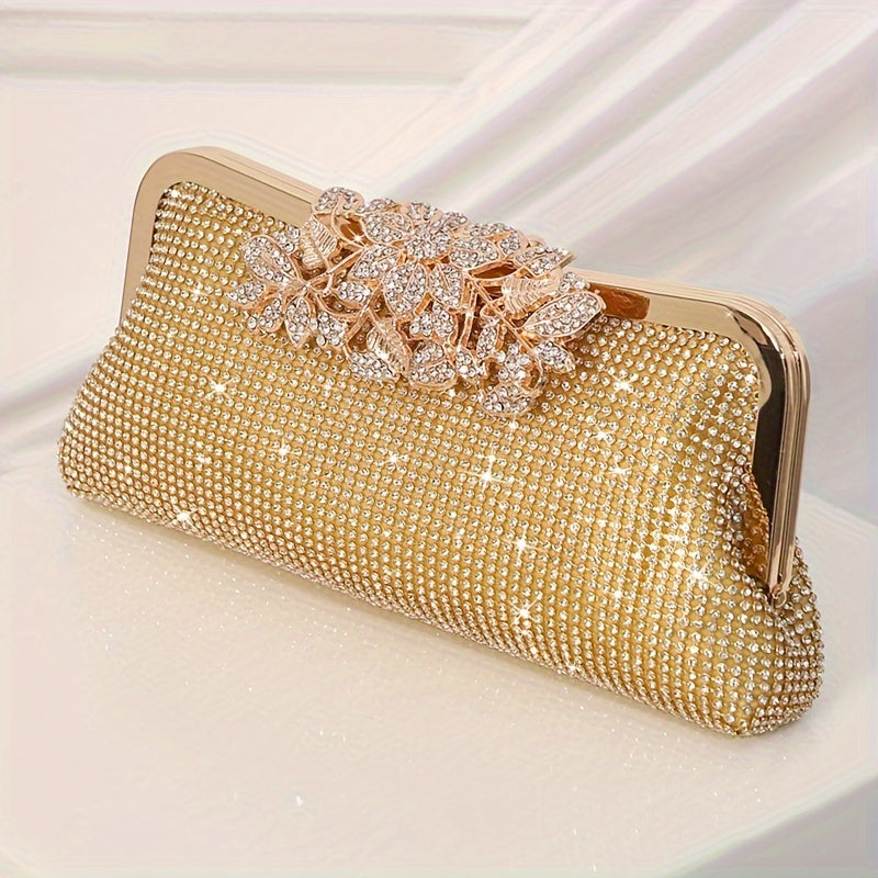 Elegant Glittering Rhinestone Clutch Bag - Sparkling Evening Handbag for Women, Perfect for Wedding, Party, Prom, Carnaval, Music Festival, and Formal Occasions - Classic, Stylish, and Durable Accessory
