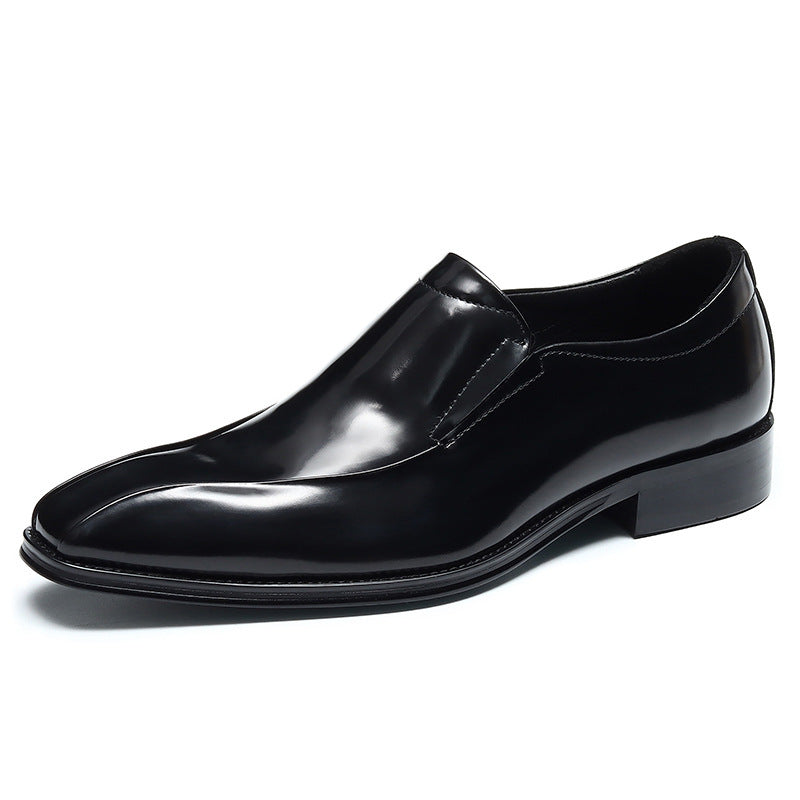 Men's Breathable Leather Shoes Black Soft Leather Soft Bottom Spring And Autumn Best Man Men's Business Formal Wear Casual Shoe