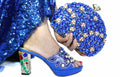 PU Temperament Handbag With Shoes Wedding Dinner Shoes