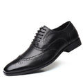 Men's Brogue Oxford Dress Shoes – Height-Boosting Business Footwear