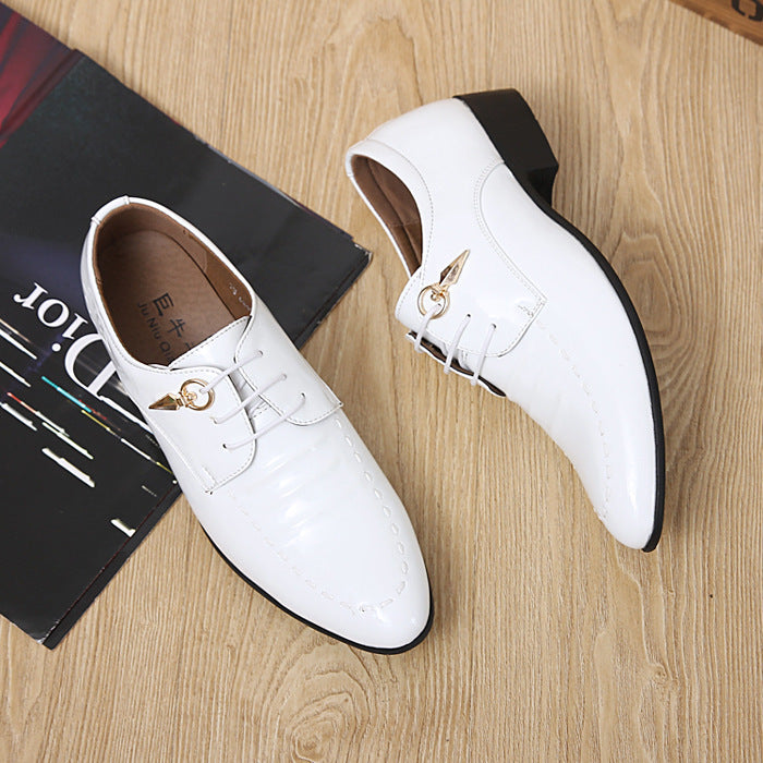 Men's Breathable Leather Shoes Black Soft Leather Soft Bottom Spring And Autumn Best Man Men's Business Formal Wear Casual Shoe