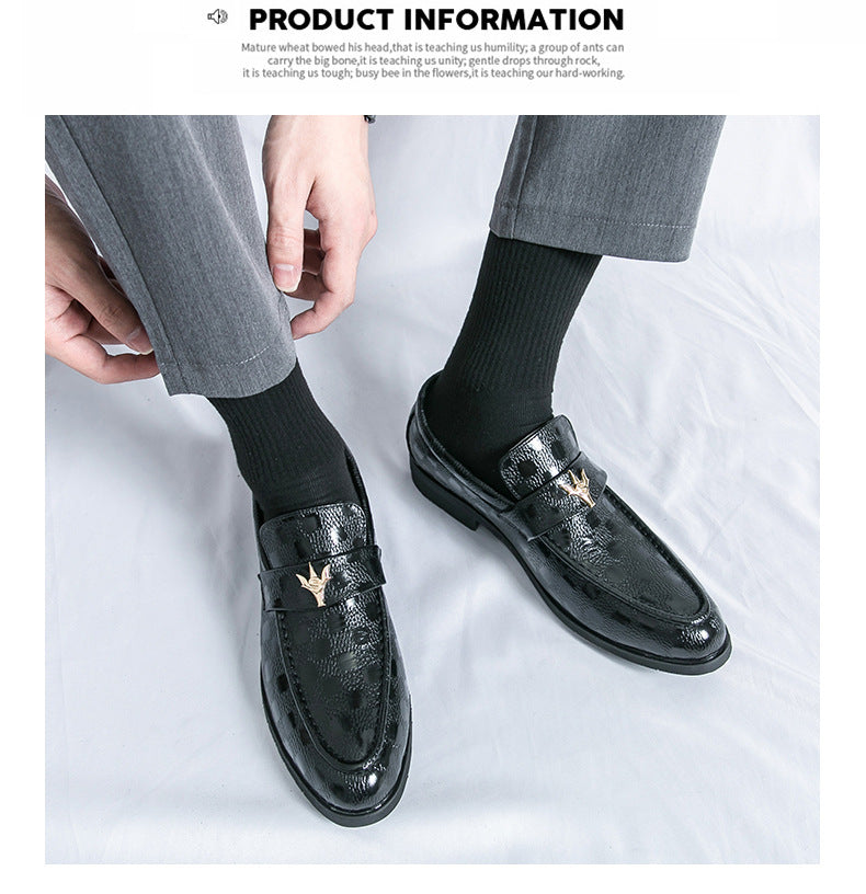 Men's Breathable Leather Shoes Black Soft Leather Soft Bottom Spring And Autumn Best Man Men's Business Formal Wear Casual Shoe