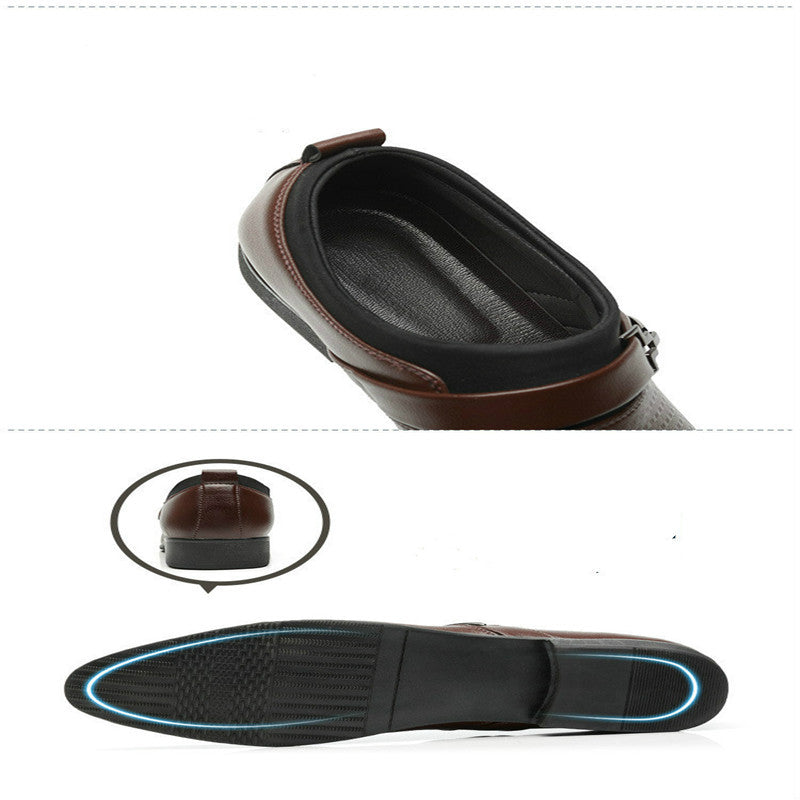 Men's PU Leather Formal Dress Shoes – Breathable Non-Slip Business Footwear