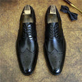 Genuine Leather Brogue Business Formal Wear Leather men Shoes