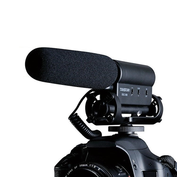Camera Cardioid Condenser Microphone – On-Camera Shotgun Mic with Shock Mount
