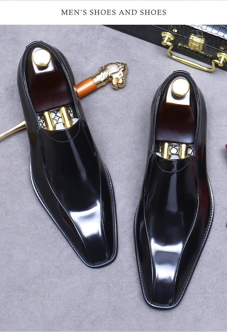 Men's Breathable Leather Shoes Black Soft Leather Soft Bottom Spring And Autumn Best Man Men's Business Formal Wear Casual Shoe