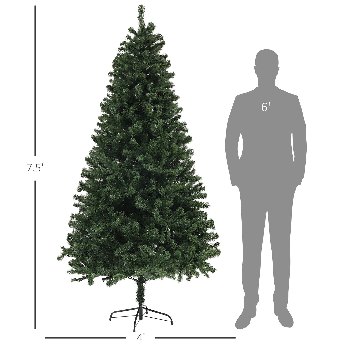 Artificial Christmas Trees with 1346 Branch Tips