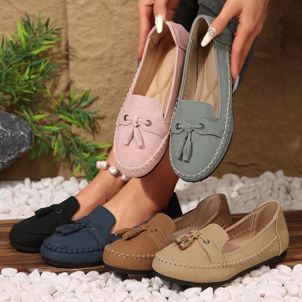Women's Round Head Non-slip Soft Comfortable Flats Shoes