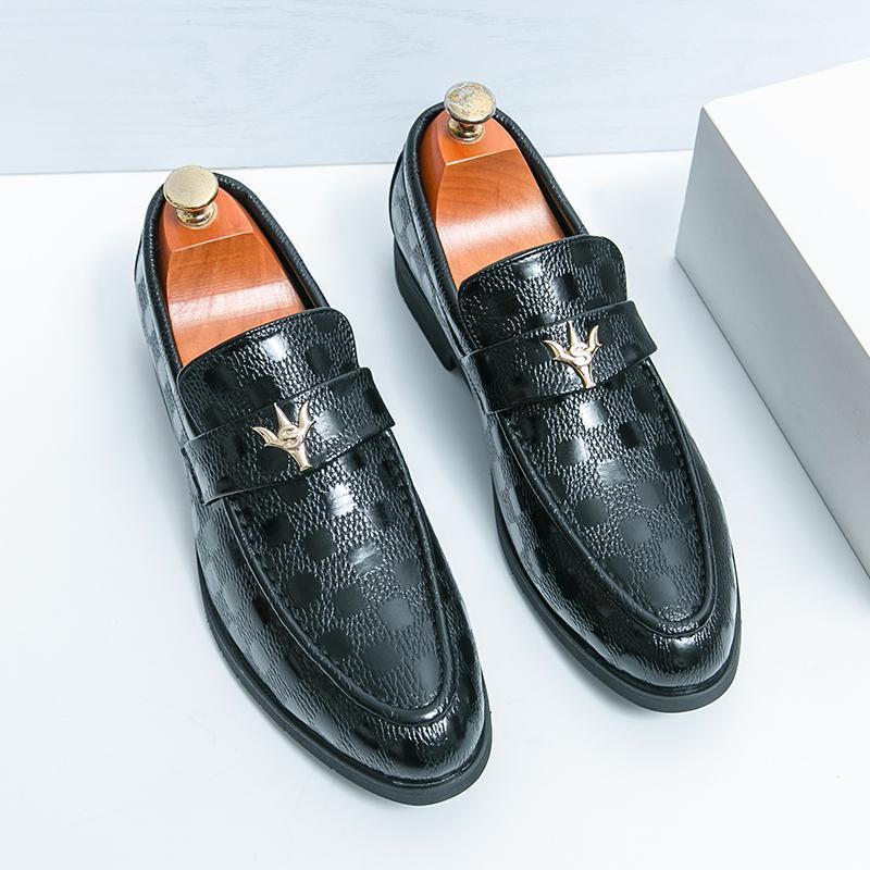 Men's Breathable Leather Shoes Black Soft Leather Soft Bottom Spring And Autumn Best Man Men's Business Formal Wear Casual Shoe