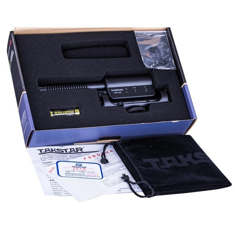 Camera Cardioid Condenser Microphone – On-Camera Shotgun Mic with Shock Mount