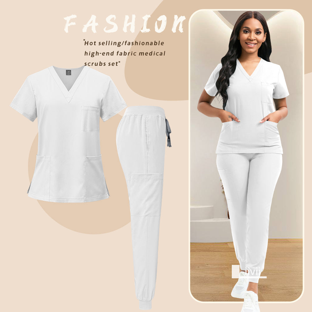 [Scrubs | Workwear] Set of Scrubs And Workwear | for Nurses, Including Overalls And Spa Beauty Attire | Designed for Women