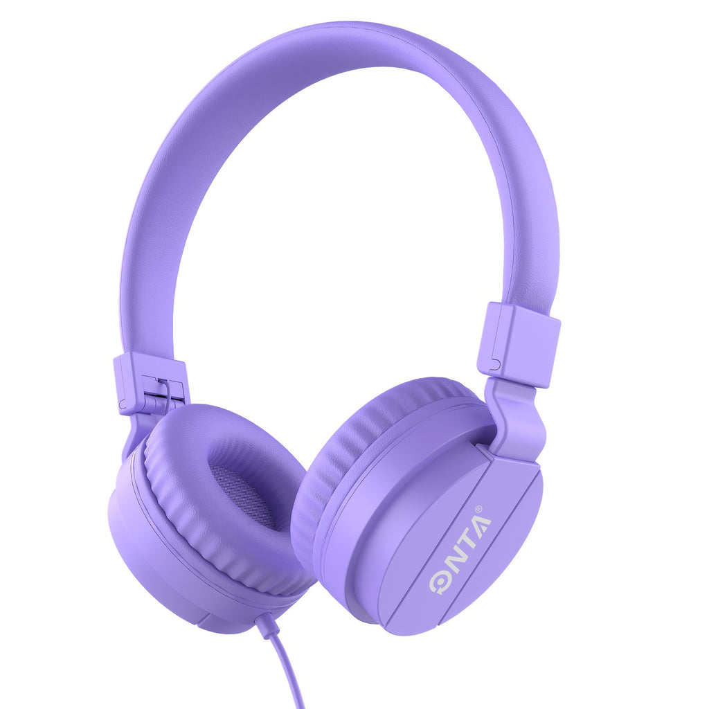 ONTA Kids Headphones For Boys Girls - Child Student Headset Wired Plug Earphones School Teen On Ear For Ipad | Computer | Smart Phone | Amazon Fire Tablet | Laptop | Plane Travel