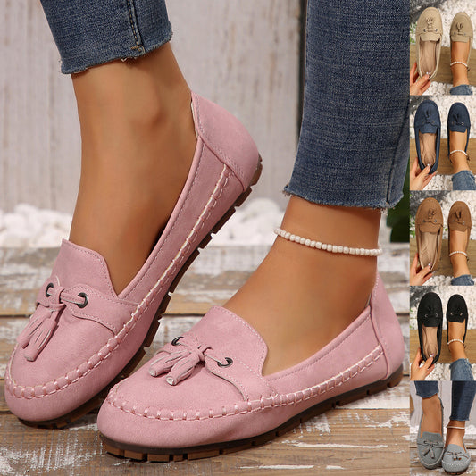 Women's Round Head Non-slip Soft Comfortable Flats Shoes