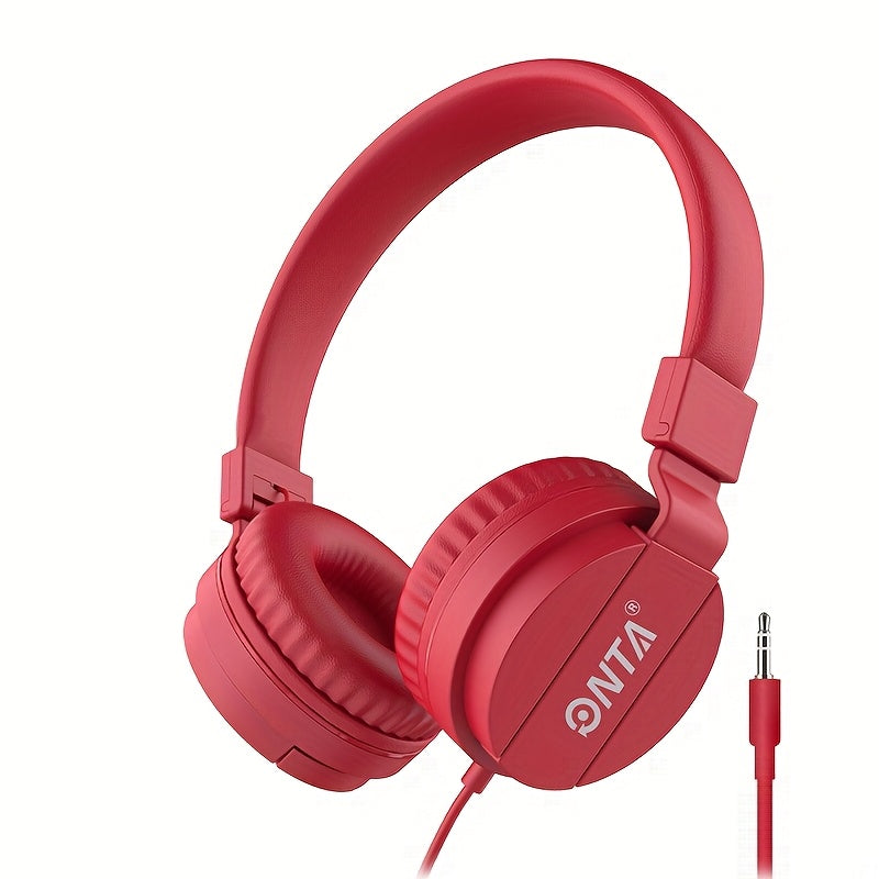 ONTA Kids Headphones For Boys Girls - Child Student Headset Wired Plug Earphones School Teen On Ear For Ipad | Computer | Smart Phone | Amazon Fire Tablet | Laptop | Plane Travel