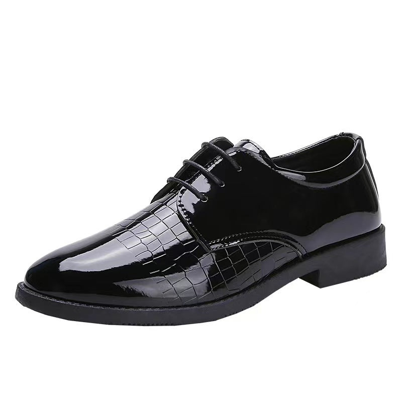 Men's Breathable Leather Shoes Black Soft Leather Soft Bottom Spring And Autumn Best Man Men's Business Formal Wear Casual Shoe
