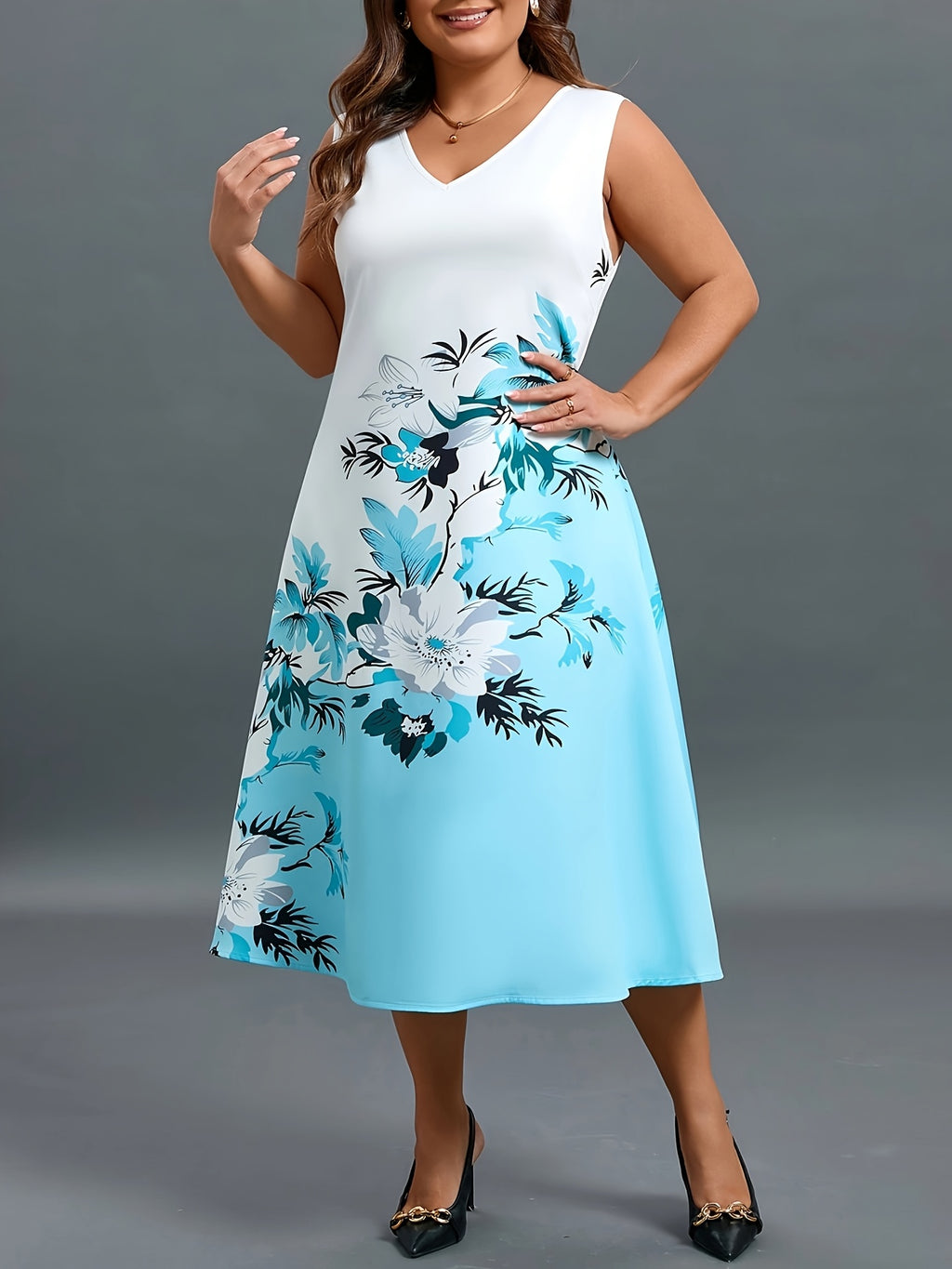 Elegant Floral Two-Piece Set for Women