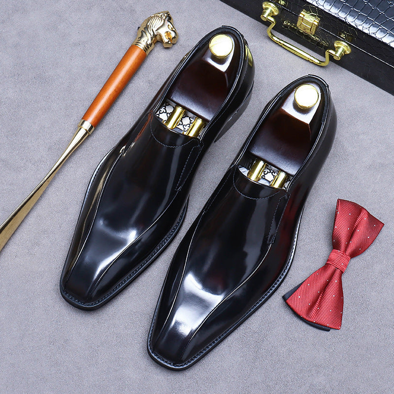 Men's Breathable Leather Shoes Black Soft Leather Soft Bottom Spring And Autumn Best Man Men's Business Formal Wear Casual Shoe