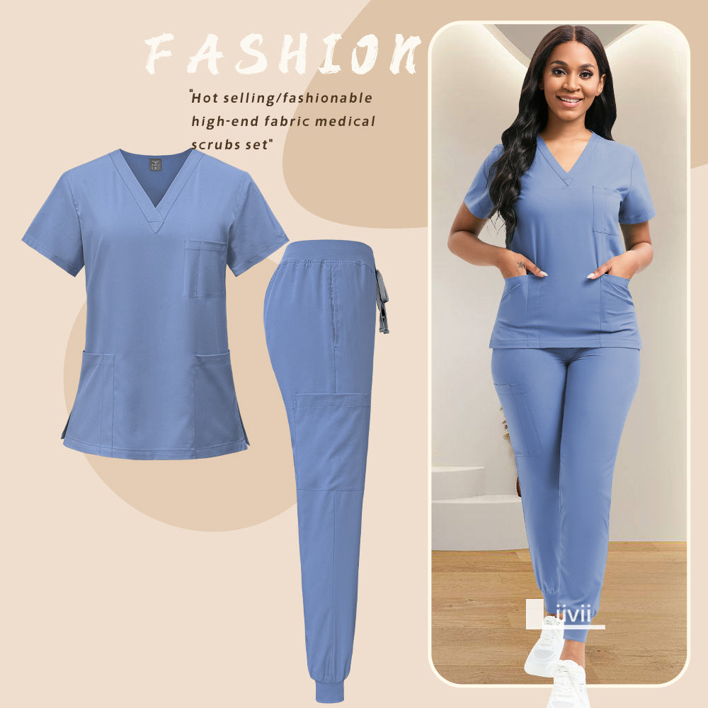 [Scrubs | Workwear] Set of Scrubs And Workwear | for Nurses, Including Overalls And Spa Beauty Attire | Designed for Women