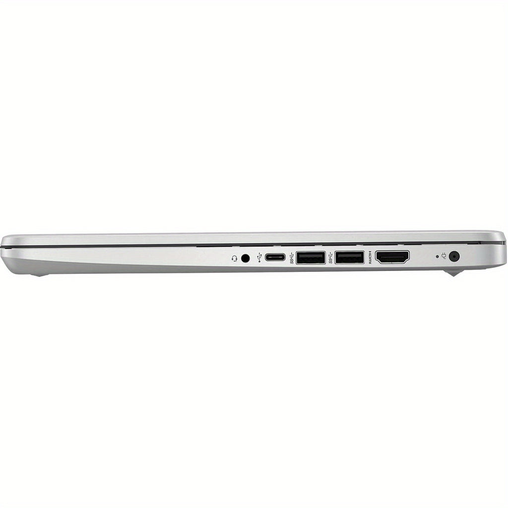 HP 14" Laptop For Student Business, With Office Lifetime License & Windows 11 S, Intel Dual-Core N4120, 16 GB RAM, 384 GB Storage(128GB EMMC+256GB Micro SD), Webcam, WiFi, Anti-Slip Mouse, Silvery